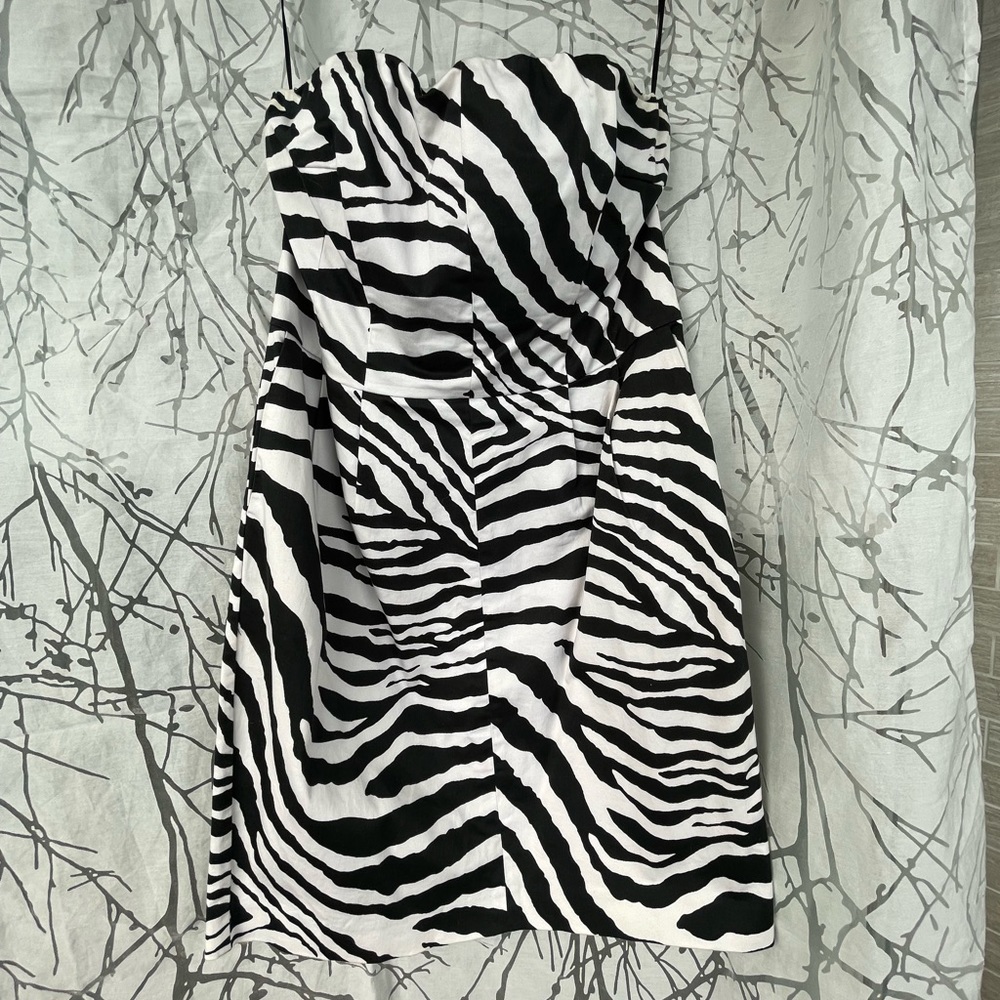 Express Strapless Dress WITH POCKETS!